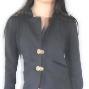 AQUA Black Cropped Blazer